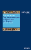 De necessitate et contingentia causarum. Über die Notwendigkeit und Kontingenz der Ursachen