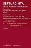 Verzeichnis der griechischen Handschriften des Alten Testaments