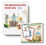 Basisset: Buch «Die geheimnisvolle Holztruhe» und Charakterkarten