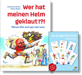 Wer hat meinen Helm geklaut!?! (Buch und Charakterkarten)