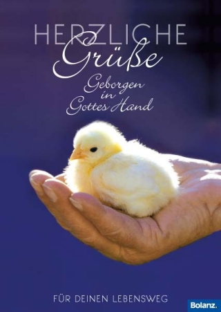 Herzliche Grüße - Geborgen in Gottes Hand