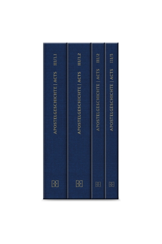 Novum Testamentum Graecum. Editio Critica Maior / Band III: Die Apostelgeschichte