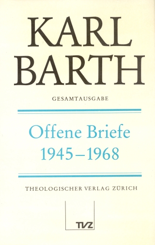 Karl Barth Gesamtausgabe