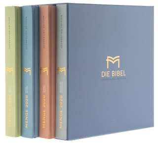 Menge 2020 (Bibel) – Journaling Edition – 4 Bände im Schuber