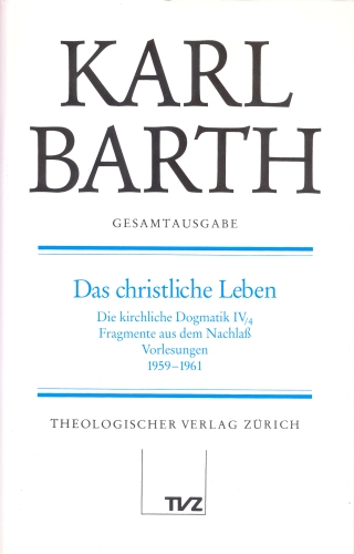 Karl Barth Gesamtausgabe