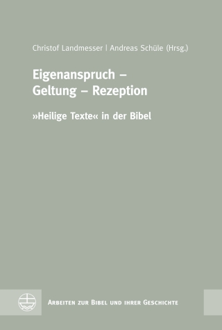 Eigenanspruch – Geltung – Rezeption
